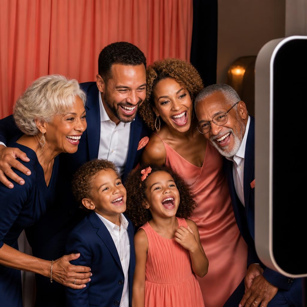 Private Celebration Portrait — A lifestyle view of a multigenerational group moment.
